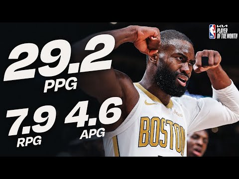 Jaylen Brown Named @kia  Eastern Conference Player of the Month for January