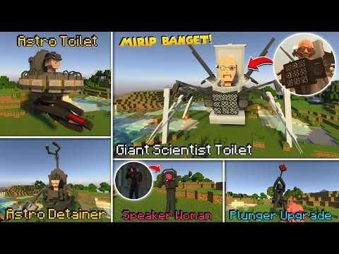 Ahoy -  NEW UPDATE THE COOLEST TOILET SKIBIDI ADDON IN MINECRAFT!  Finally there is a GIANT SCIENTIST TOILET!!