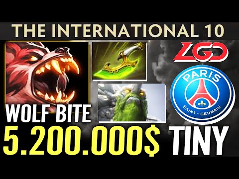 🔥 5,200,000$ AME Tiny + Wolf Bite Lycan MVP 100% Outplayed — TI10 SECRET vs PSG LGD Dota 2 Pro