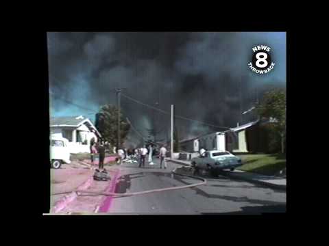 News 8 raw video of aftermath of PSA Flight 182 crash