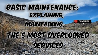 The 5 most overlooked maintenance services!