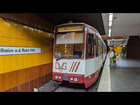 Duisburg Straßenbahn Linie 901 Mülheim an der Ruhr Hauptbahnhof - Obermarxloh Schleife GT 10 NC-DU