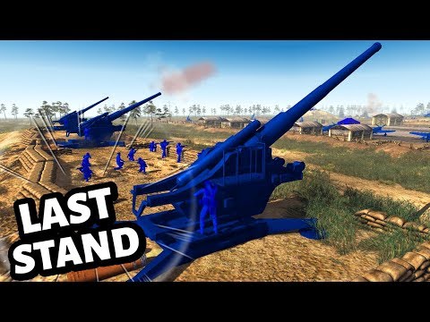 The Blue Army Makes their Last stand ! Epic Airfield Defence - Army Men Of War