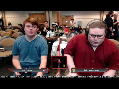 BOPME 16 - RG | Lance (Falco) vs. RG | voorhese (Fox) - SSBM - Winners R1