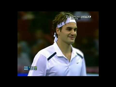 Madrid 2006 R2 - R.Federer vs N.Massu Highlights