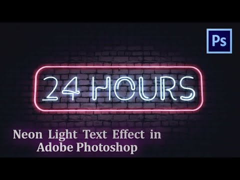 Photoshop Tutorial - Realistic Neon Light Text Effect