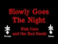 Nick Cave and the Bad Seeds - Slowly Goes the Night - Karaoke