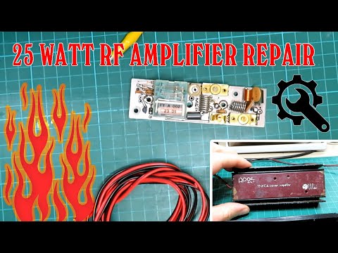 25 WATT CB/HAM RADIO RF POWER AMP FROM THE 80S - CAN I FIX IT? AND WILL IT MAKE ANY DIFFERENCE?