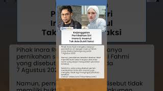 Fakta Pernikahan Siri Inara Rusli dan Insanul Fahmi, Tak Ada Bukti Saksi hingga Dokumen Resmi