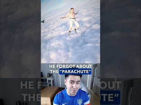 Skydiving with no parachute 😳