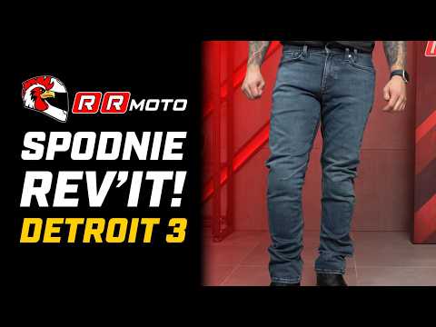 REVIT DETROIT 3 _ jeansy motocyklowe AA z Cordura Hyperstretch i ochraniaczami Seesmart