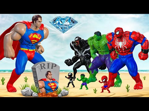 Rescue Team HULK Family VS SPIDERMAN, SUPERMAN: Returning from the Dead SECRET | LIVE ACTION STORY