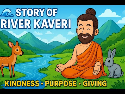 The Magical Story of River Kaveri  🌊✨🌿 | Kids Mythology Story | Indian Tales