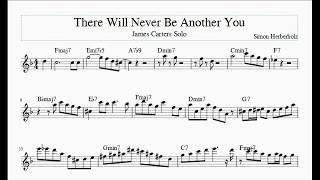 James Carter - There Will Never Be Another You Solo Transcription