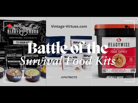 Survival Food Kit Showdown: ReadyWise vs. Ready Hour vs. 4Patriots | Taste Test & Honest Review!