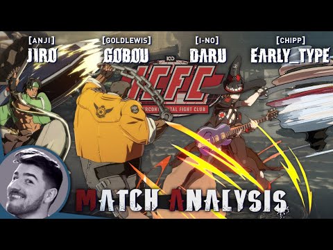 Strive Match Analysis: ICFC Asia - Gobou (Goldlewis), Daru (I-No), Jiro (Anji), Early_Type (Chipp)