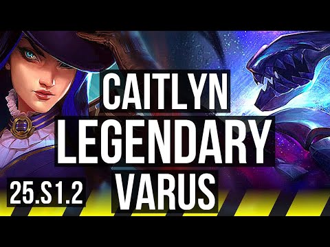 CAITLYN & Lux vs VARUS & Rakan (ADC) | 8/0/5, Legendary | KR Grandmaster | 25.S1.2