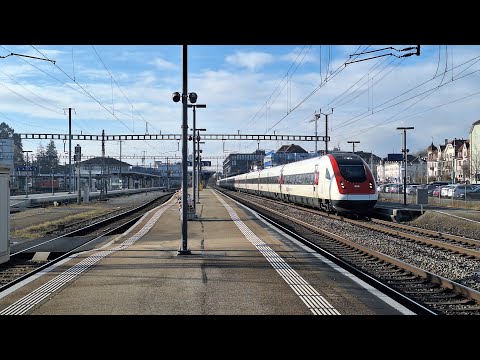 Usfahrt vom IC5 nach Rorschach in Solothurn 