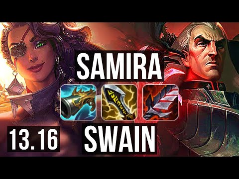SAMIRA & Nautilus vs SWAIN & Senna (ADC) | 70% winrate, Quadra, 6 solo kills | EUW Master | 13.16
