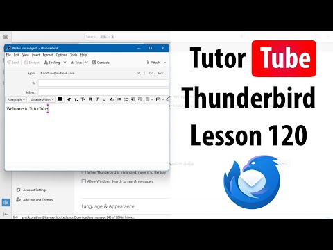 Thunderbird Lesson 1 Setting Up Thunderbird