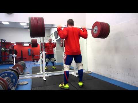 David Reay : Training - 23/6/2015 [240kg x 2 Back Squat] (BW : 84.4)