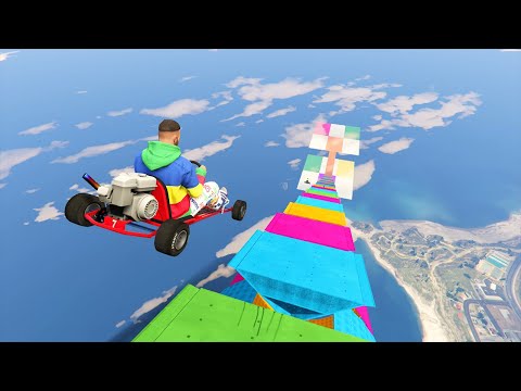 MEGA RAMPA EXTREMA EN EL CIELO DE GTA 5 ONLINE - Kosi023