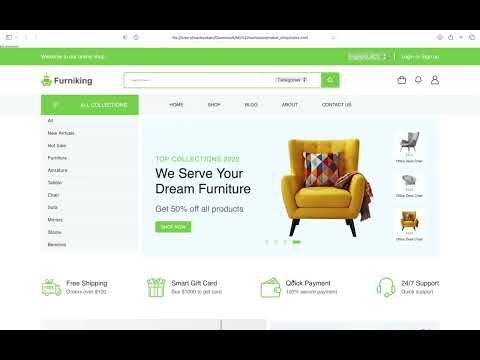 mebel shop / Front end development, HTML, CSS, BOOTSTRAP, JS, REACT. Web developer