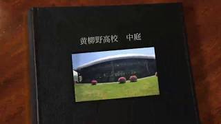 黄柳野高校の中庭