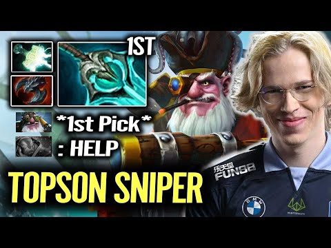 TOPSON Picked Sniper 1st - Deleted Ember Spirit at the Beginning of a Pro Dota 2 match