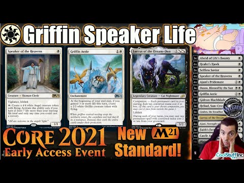 Core Set 2021 Standard: Griffin Speaker Life! Early Access Sponsored Streamer Event - Ten New Brews!