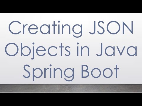 Creating JSON Objects in Java Spring Boot