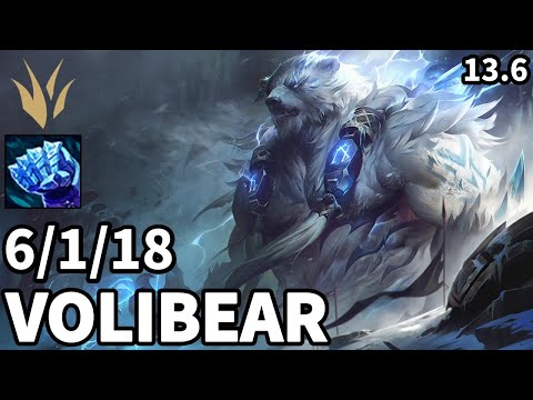 Volibear Jungle vs Lee Sin - KR Challenger | Patch 13.6