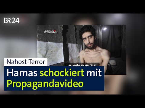 Hamas provoziert mit Videos von ausgehungerten israelischen Geiseln | BR24