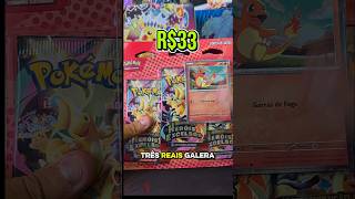 ABRI UM TRIPLE PACK POKEMÓn POR R$33… E VEIO ISSO 😳🔥 #pokemon #pokemoncards