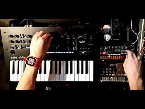 Korg Minilogue xd first glance jam | acid with volca drum and beats