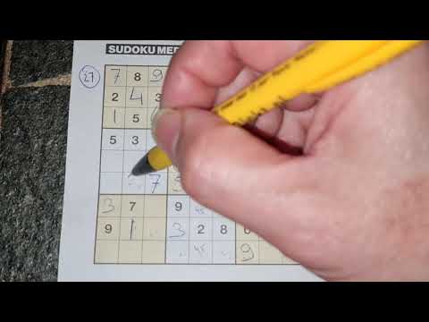 Daily Sudoku practice continues. (#2283) Medium Sudoku puzzle. 02-06-2021