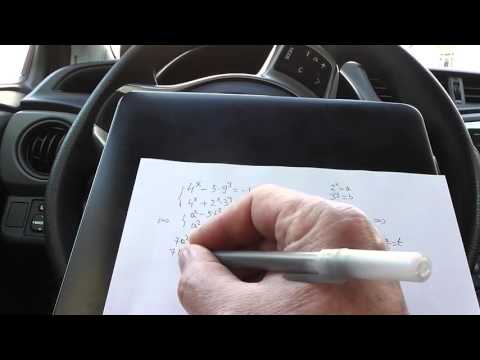 Lectia 880 - Matematica pe drum - Sistem exponential redus la sistem omogen - Clasa 10