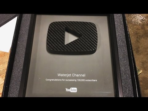 New YouTube Play Button - Carbon Fiber