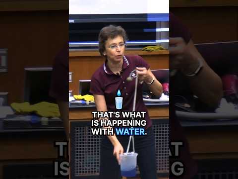 Water defies gravity. But how?! 💧👍 #shorts #DrTatiana #science