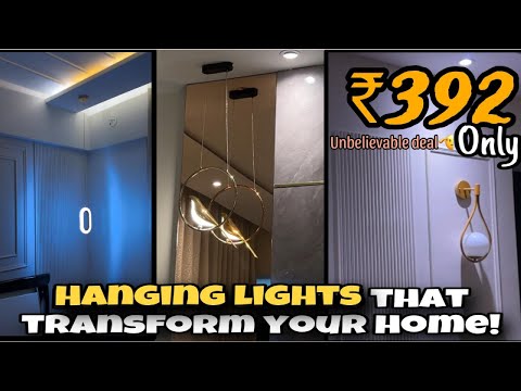 In Budget Modern Lighting Setup for My New Flat | Amazon + Flipkart Haul | Interior Tour in Pune 🇮🇳✨