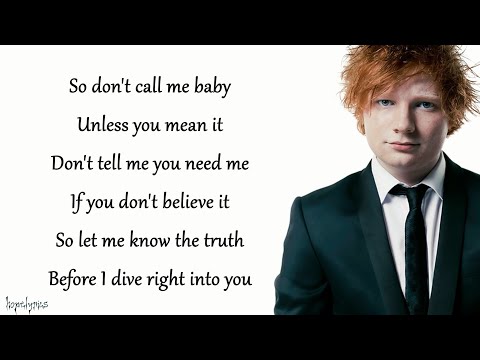 Ed Sheeran - Dive (Lyrics)