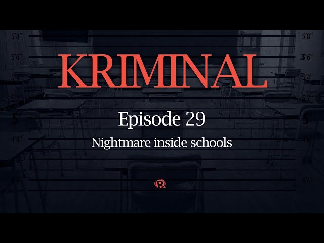 [PODCAST] Kriminal: Nightmare inside schools