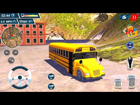 Offroad High School Bus Simulator - School Bus Driving #1 - Android Gameplay | Best Android Games