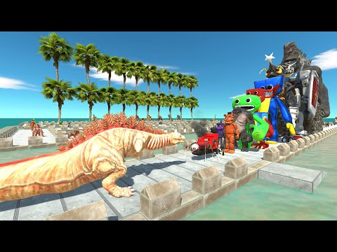 Kamata Kun vs Godzilla COCONUT DEATH RUN - Animal Revolt Battle Simulator