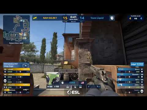 s1mple 1v4 Clutch Attempt CZ 75 & AWP vs  Liquid   IEM Katowice 2021