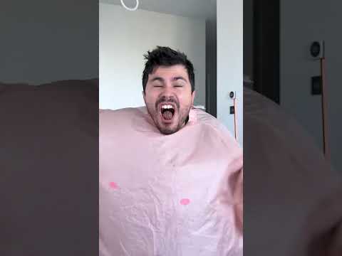 When the fat man ate his meal quickly 🍔😂