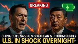 TRUMP Panics As China Cuts $45B U.S. Soybean & Lithium Supply Overnight—Markets SHAKEN!