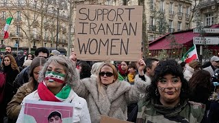 Continúan las concentraciones en Europa para apoyar a los manifestantes iraníes