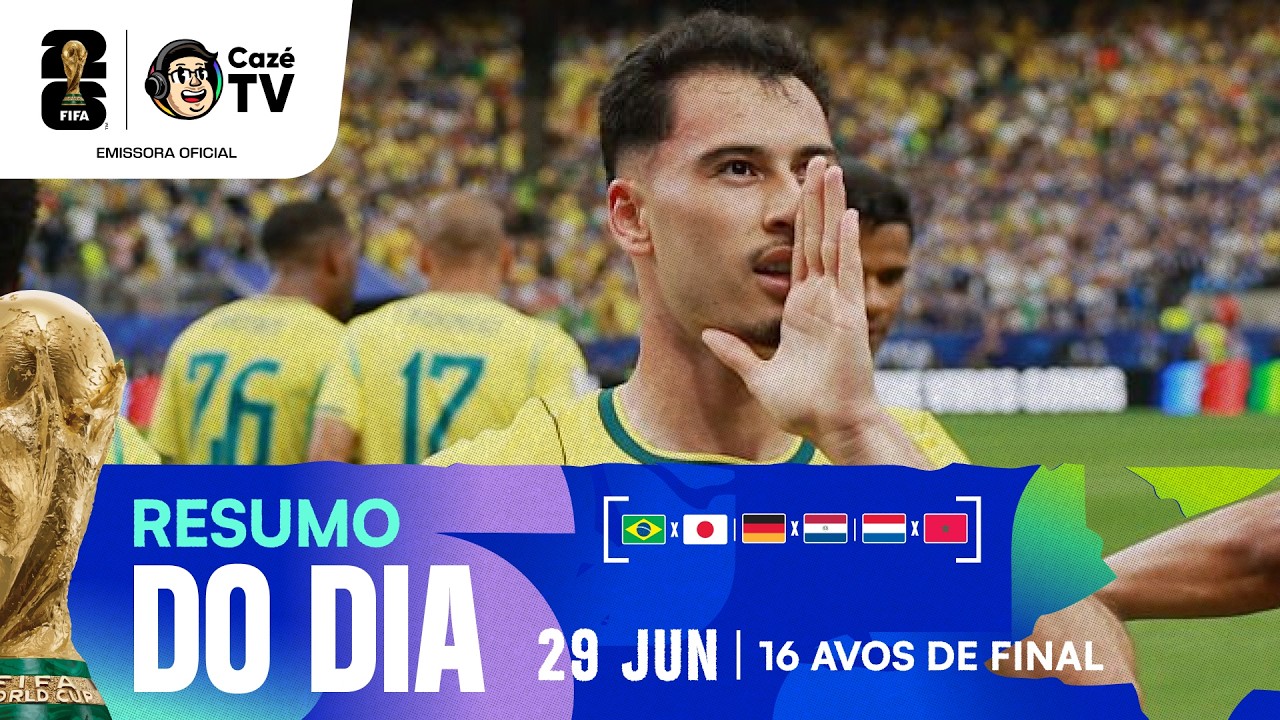 VIRADA DO BRASIL NO ÚLTIMO MINUTO E GIGANTES ELIMINADAS! | RESUMO DO DIA (29/06) | COPA DO MUNDO