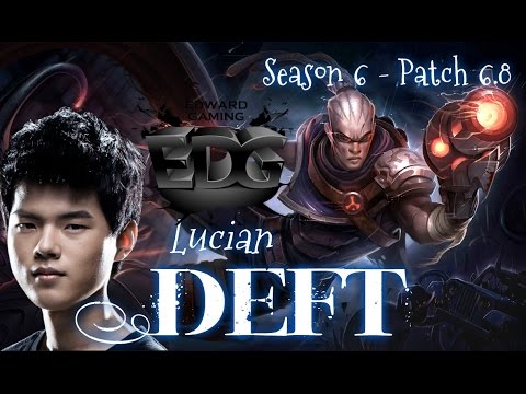 EDG Deft LUCIAN ADC vs Kalista - Patch 6.8 KR | League of Legends